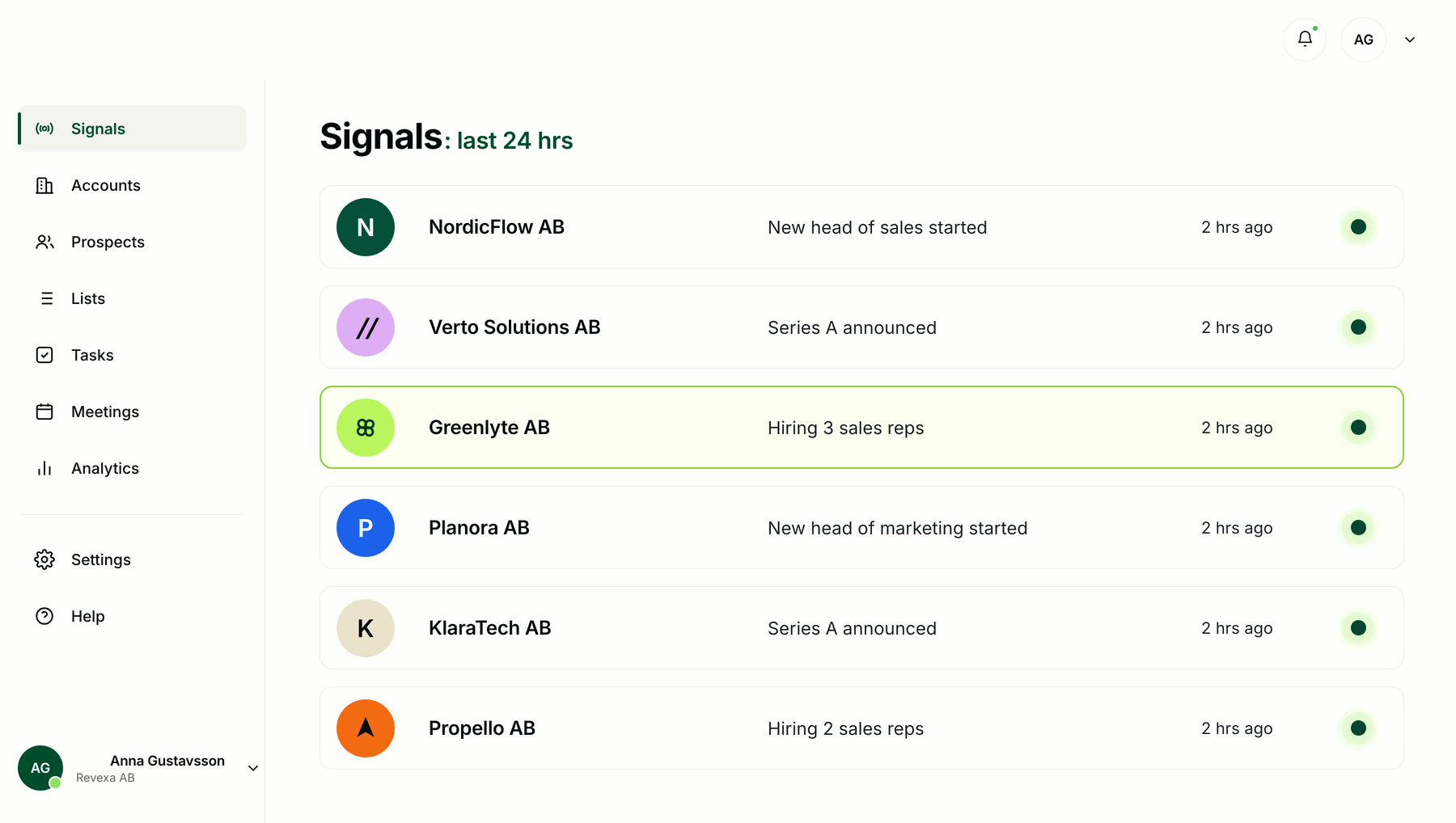The signal feed: dormant leads and fresh buying signals (illustration)
